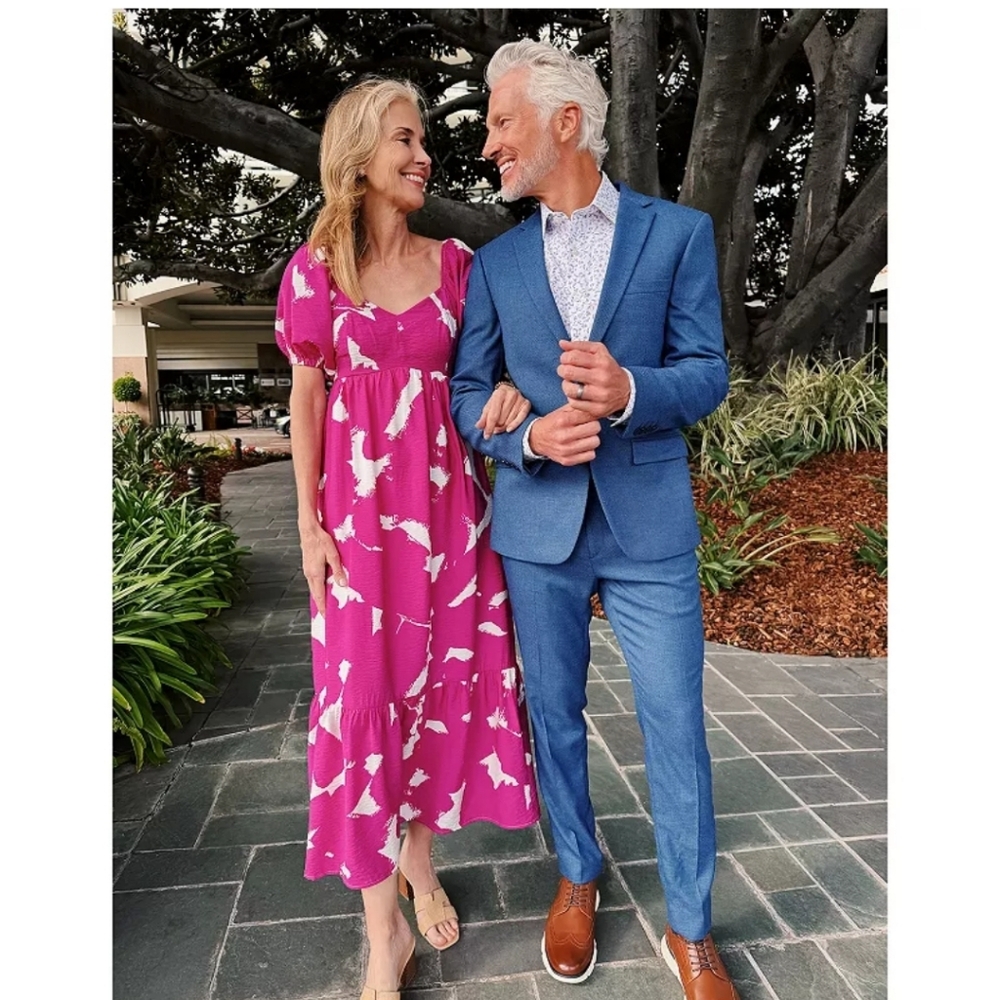 Nine West Babydoll Maxi Dress - Picture 2 of 14